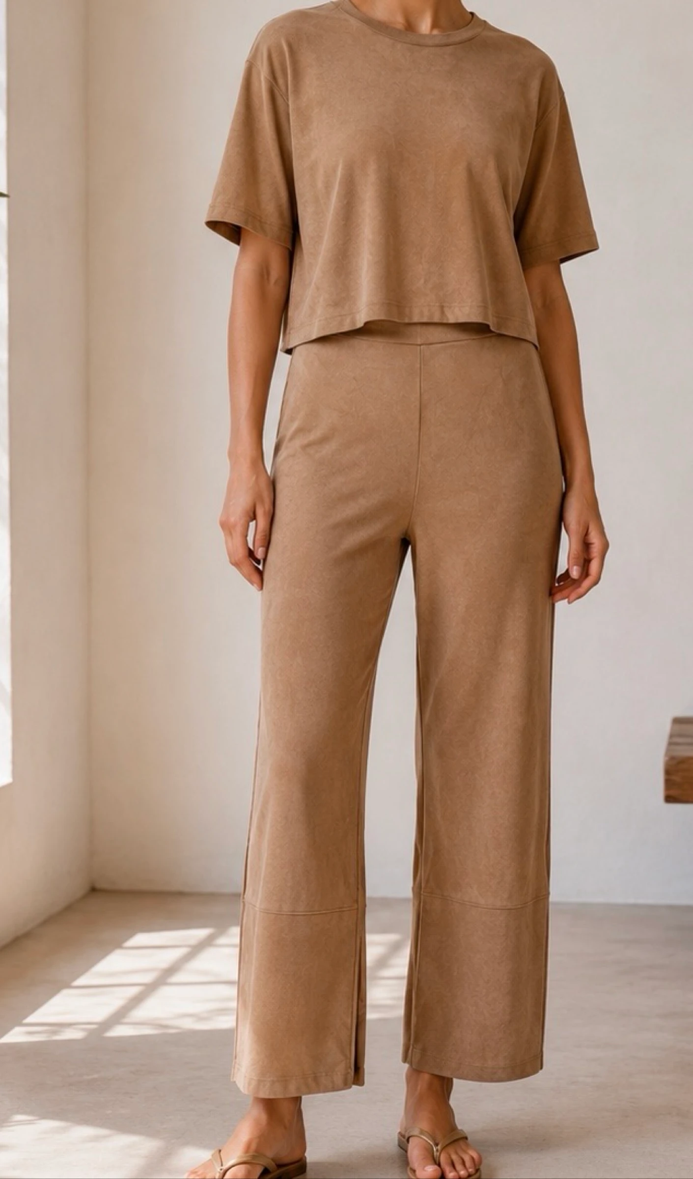 Lefties suèdelook set beige talla S – photo 2